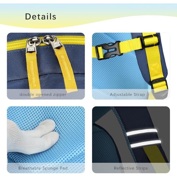 Kids Backpack for Girls and Boys School Bookbag for Little Kids Durable & Cute - Picture 5 of 6